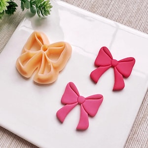 Elegant Bow Clay Cutter for Polymer Clay | Valentine&#39;s Day Clay Cutters 2025 Collection