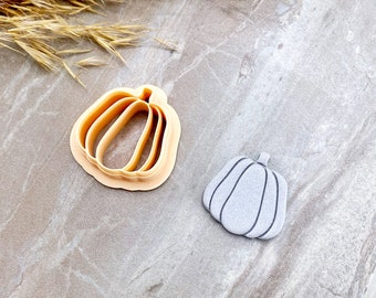 Pumpkin Clay Cutter, Fall Clay Cutter, Autumn Themed Cutter for Polymer Clay | Stud Size Included