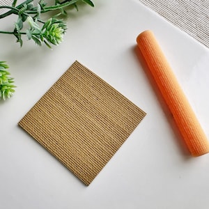 Canvas & Linen Clay Texture Roller, Polymer Clay Texture Roller, Resin Hand Roller for Polymer Clay, Polymer Clay Tools