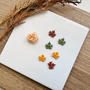 Ahornblatt Ton Ausstecher - Herbst Ohrring Werkzeug - 4 Größen Herbst Ohrstecker & Baumeln Blatt Ausstechform