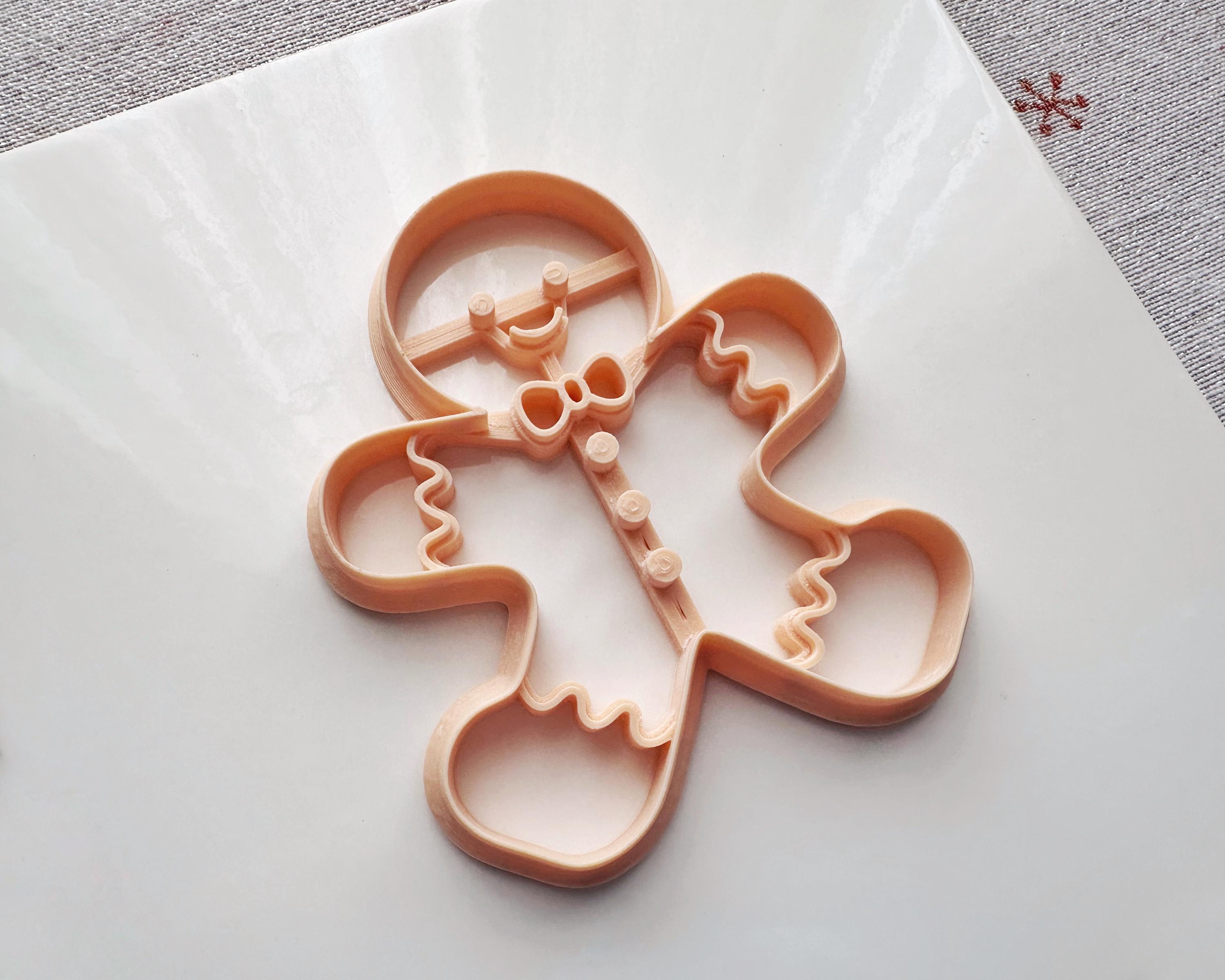 Gingerbread Man Trinket Dish Cutter - Christmas 2024 Festive Polymer ...