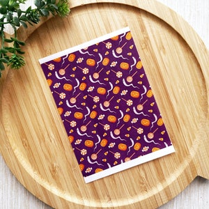 Purple Pumpkins Halloween Clay Transfer Sheet, Water Soluble Transfer Paper, Polymer Clay Image Transfers, Spooky