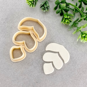 Botanicals Dangle Spring Clay Cutter Set, Floral Leaves Dangle Polymer Clay Cutter, Cookie & Fondant Cutter, 3 Piece Clay Cutter