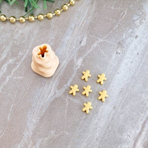 Gingerbread Man Christmas Micro Cutter, Micro Polymer Clay Cutter, Mini Cutters for Christmas | 2022