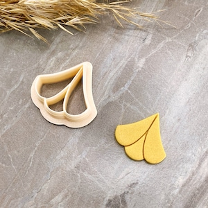 3 Leaves Stud & Dangle Clay Cutter, Polymer Clay Earring Cutter, Floral Spring Clay Cutter