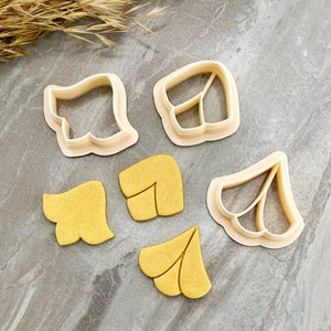 Stud Clay Cutter Set of 3, Polymer Clay Earring Cutter, Spring Flower Bud Spring Clay Cutters for Stud