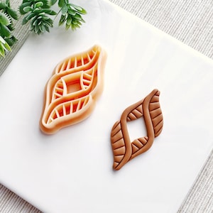 Swirling Cutout Clay Cutter, Embossing Polymer Clay Cutter, Detailed Debossing Cutter for Clay