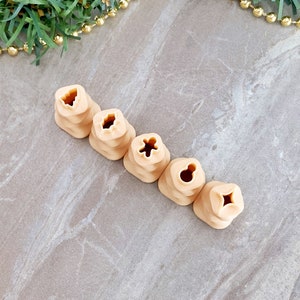 Christmas Micro Cutter Set of 5, Micro Polymer Clay Cutter, Mini Cutters for Christmas