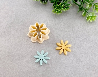 Sunflower Clay Cutter, Daisy Flower Earring Polymer Clay Cutter, Cookie & Fondant Cutter, Sunflower Cutter for Clay