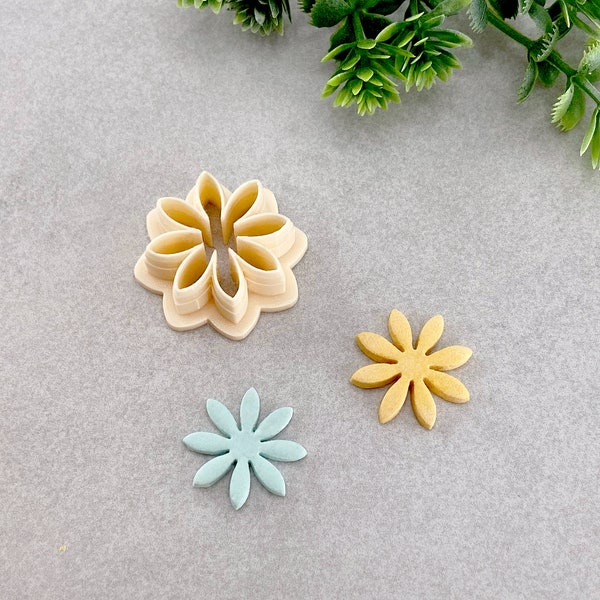 Sunflower Clay Cutter, Daisy Flower Earring Polymer Clay Cutter, Cookie & Fondant Cutter, Sunflower Cutter for Clay