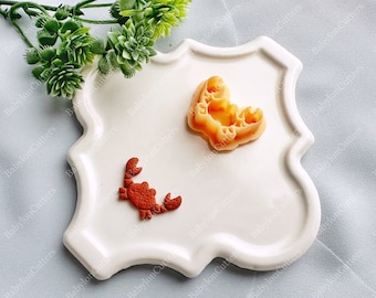 Krabbe Ton Ausstecher, Sommer Polymer Clay Ausstechform, Tier Prägung Sommer Ton Ausstechform
