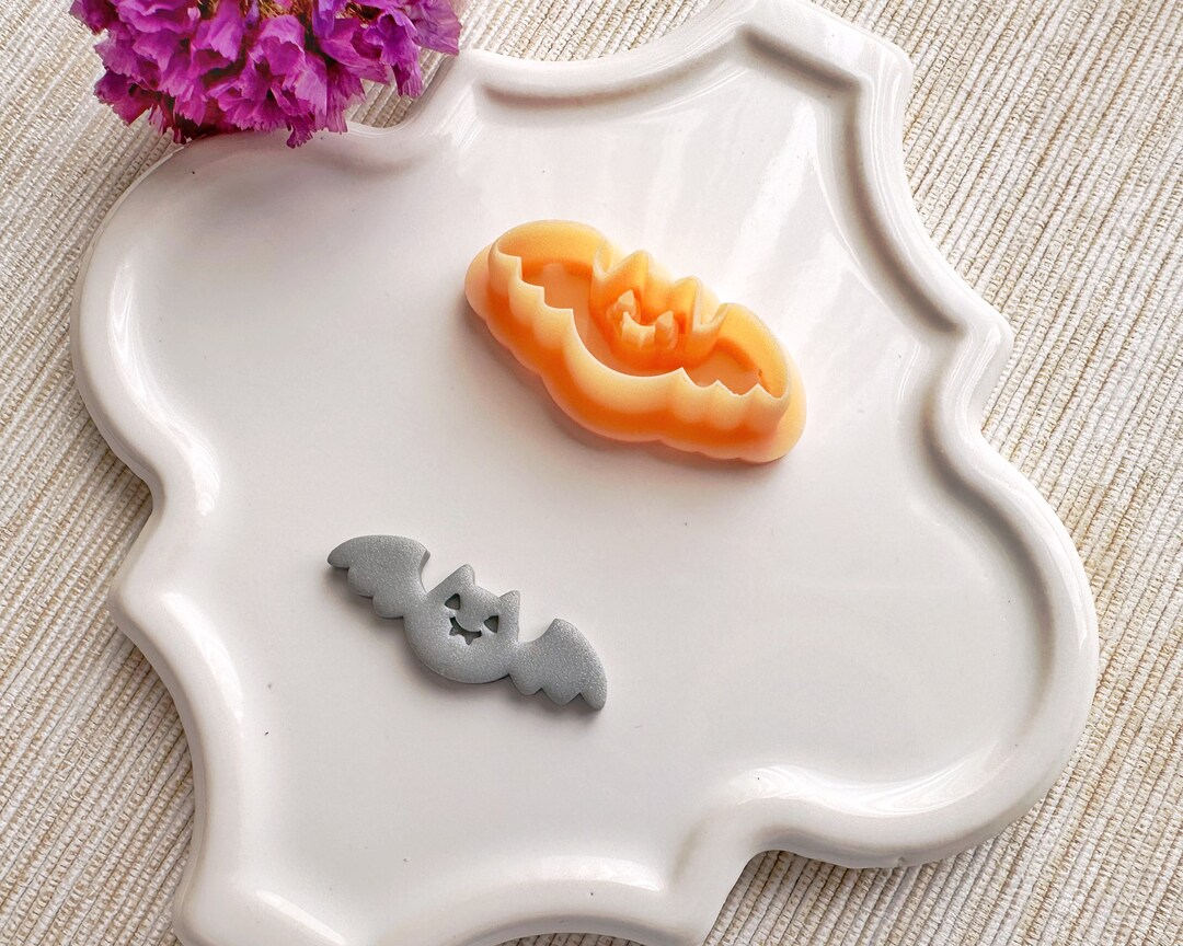 Bat Cutter Bat With Teeth Clay Cutter, Spooky Halloween Clay Cutter, Halloween Bat ...