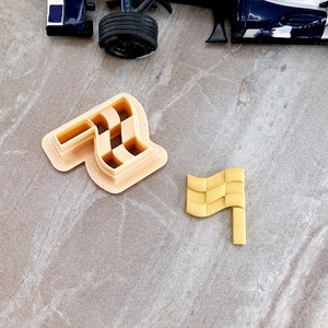 Checkered Flag Racing Clay Cutter, Polymer Clay Cutter for Earrings, Finish Chequered Flag Racing Cutters for Clay