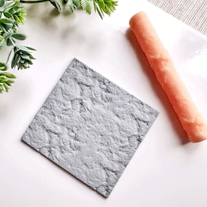 Slate Rock Clay Texture Roller, Polymer Clay Texture Roller, Resin Hand Roller for Polymer Clay, Polymer Clay Tools