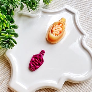 Schlangentrank Flasche mystische Ausstechform, Prägung mystische Polymer Clay Cutter, Detaillierte Prägung Witchy Cutter für Clay