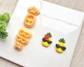 Pineapple Clay Cutter Set: Summer Earrings, Sunglasses & Bow product logo