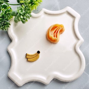 Banana Bundle Clay Cutter, Summer Polymer Clay Earring Cutter, Embossing Summer Clay Cutter