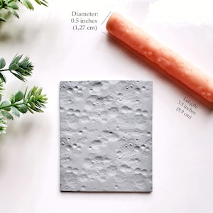 Rouleau de texture d'argile de surface de lune, rouleau de texture d'argile de polymère, rouleau de main de résine pour l'argile de polymère, outils d'argile de polymère image 2