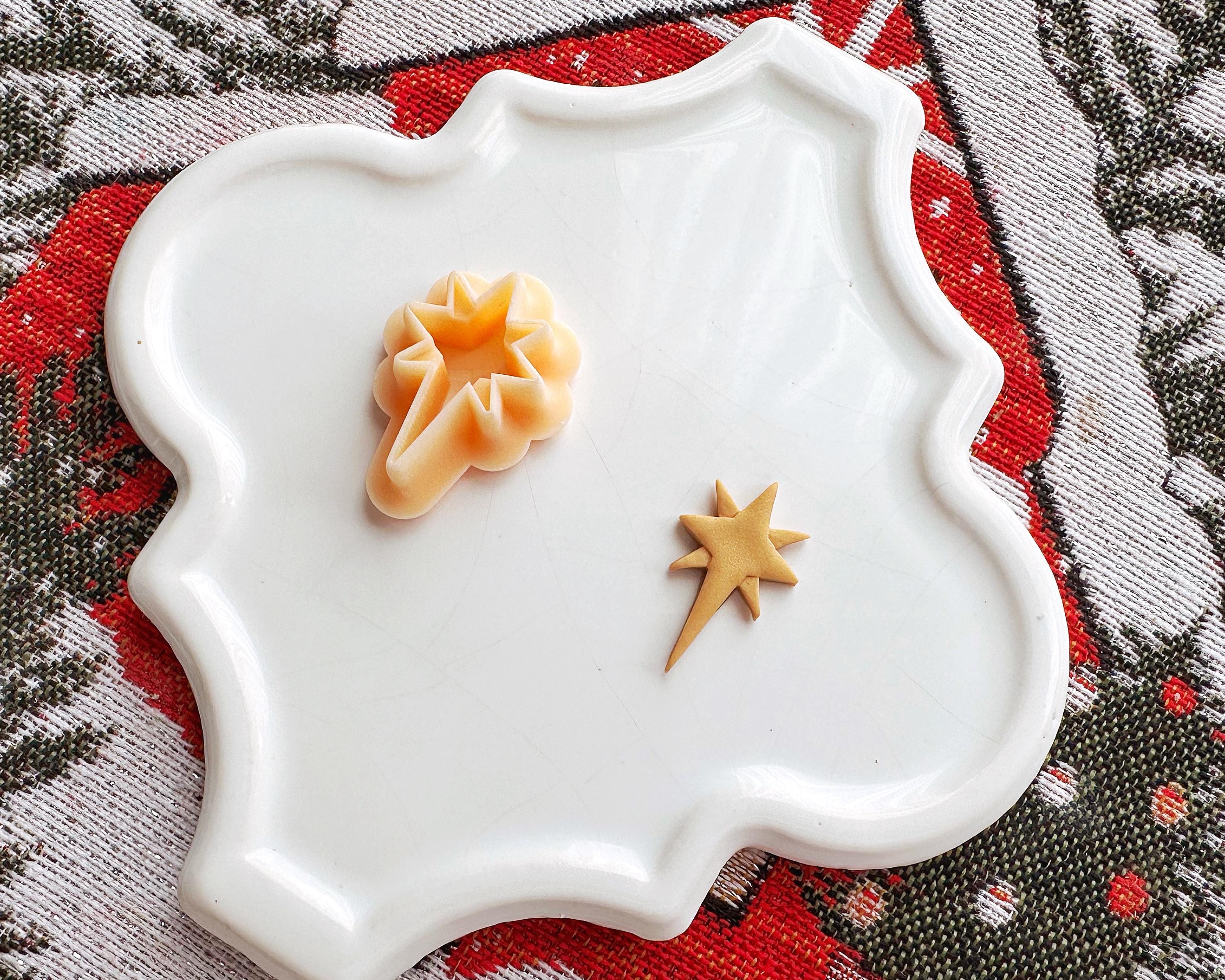 North Star Clay Cutter - Festive Polymer Clay Tool for Holiday Earrings, DIY Christmas Crafts, and Decorations