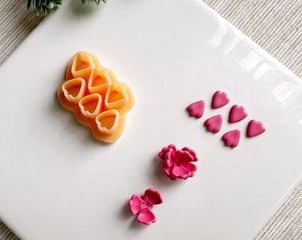 Petal Micro Cluster Clay Cutter – 3-Point Floral Cutter for Polymer Clay
