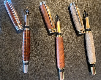Hand turned fountain pen