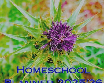 Homeschool Planner 2025/26 Printable – Weekly Assignment Sheets, Attendance Tracker & Reading Log | Nature Theme