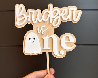 Halloween Cake Topper | First Birthday Cake Topper | Spooky One Cake Topper