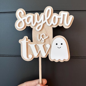 Halloween Cake Topper | Two Spooky Birthday Cake Topper | Too Spooky Cake Topper
