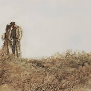 Pioneer couple digital print