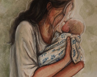 Mother and baby Digital download