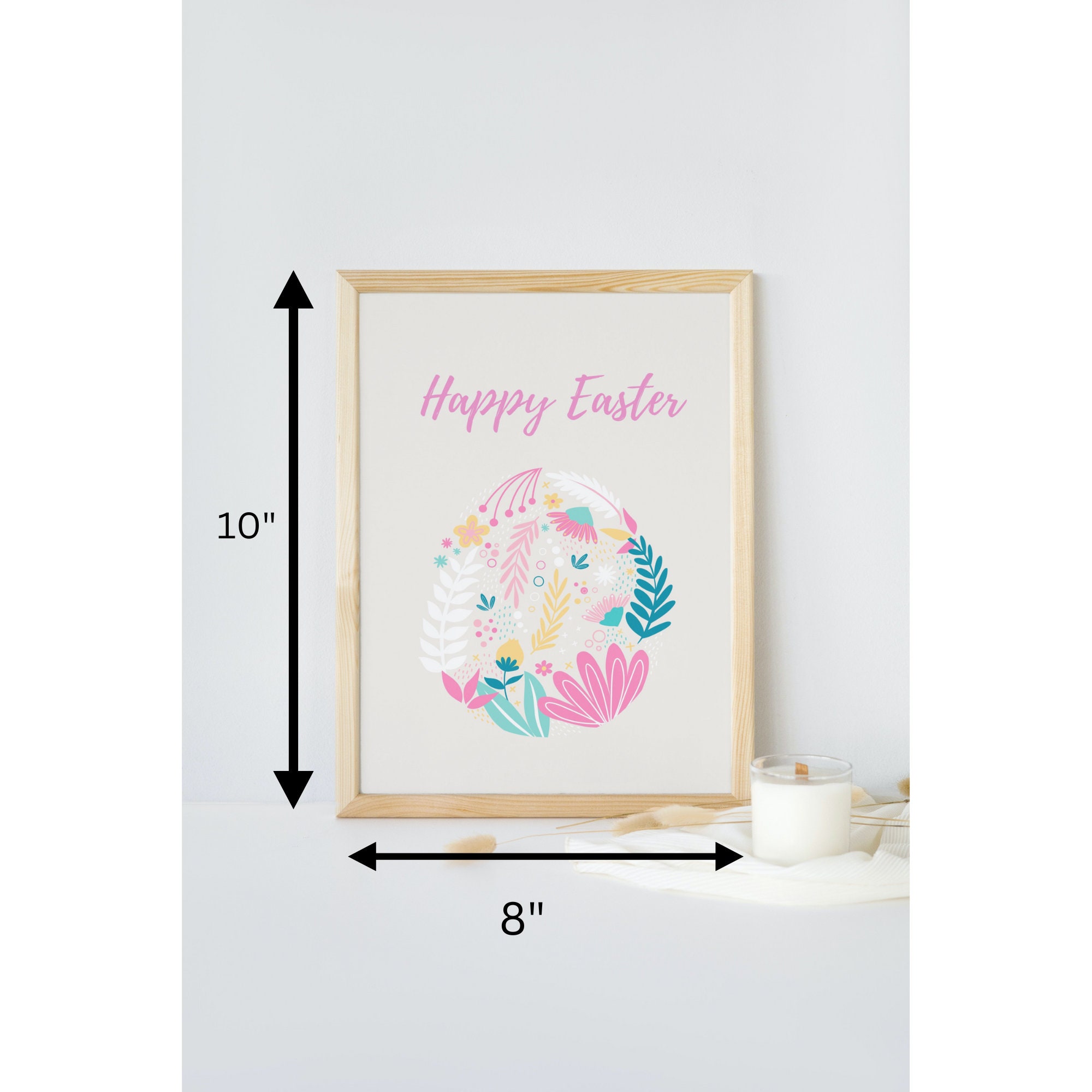 Easter Printable Wall Art, Easter Digital Wall Art, Easter Egg ...
