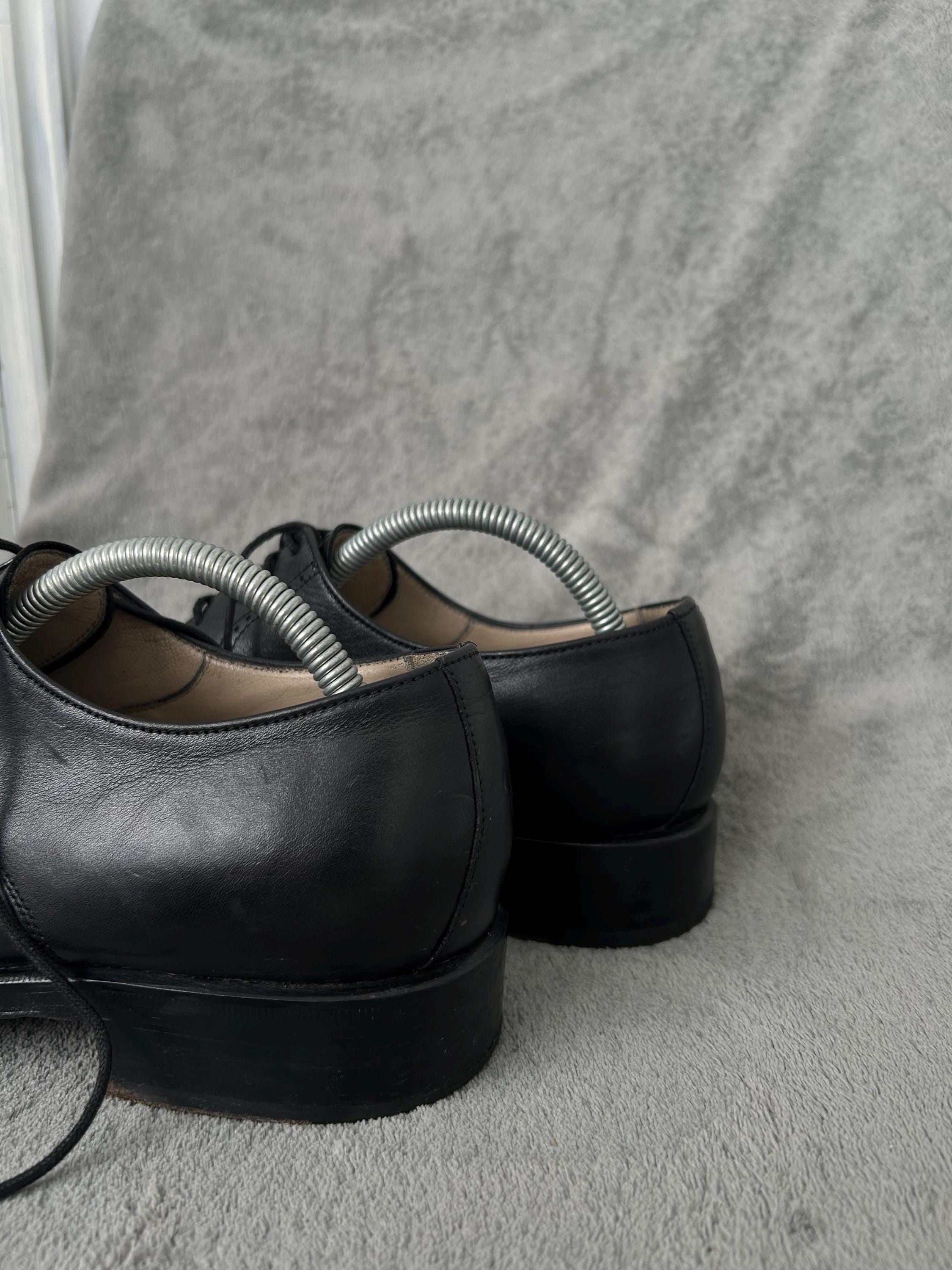 Guy Laroche Paris – Black Leather Derby Borgue - Etsy Australia