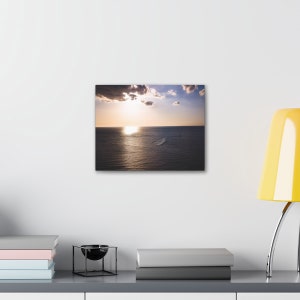 Canvas Wall Art Saint Pete Beach Sundown Bedroom Art Living Room Art Dining Room Art Bar Art 14 x 11 inches