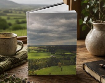 Hardcover Matte Journal, Ireland Hills Cover, 150 lined pages