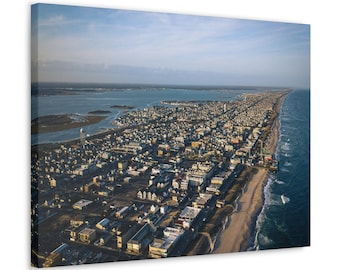 Seaside Heights, New Jersey, Aerial Canvas Art Print