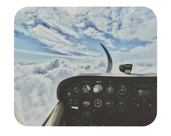 Skyhawk Cessna Mousepad, Aviation Art, Home Decoration, Personalized Gift