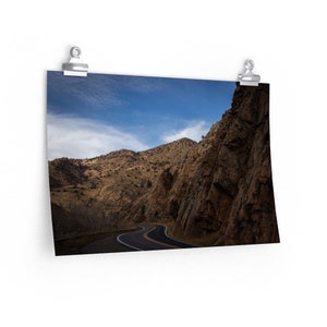 Colorado Rocky Mountain Highway | Poster Print | Matte Finish | Bedroom Art | Living Room Art | Dining Room Art