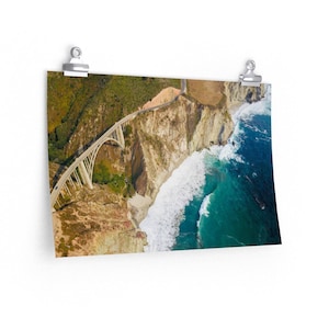 Monterey Bixby Creek Bridge | Poster Print Matte Finish | Bedroom Art | Living Room Art