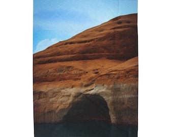 Lake Powell Cave Throw Blanket, Velveteen Home Decor, Multiple Sizes