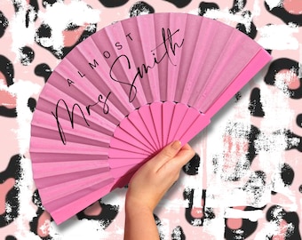 Catchy Clapper Hand Fan / Personalised Hand Folding Fan / Bridal / Rave / Festival / Party / Wedding / Gender Reveal / Baby Shower