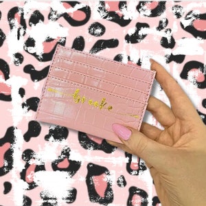Classic Card Holder / Personalised Card Holder Wallet / Monogram Card Holder Wallet / Customised Card Holder Wallet / Bride Bridesmaid Gift