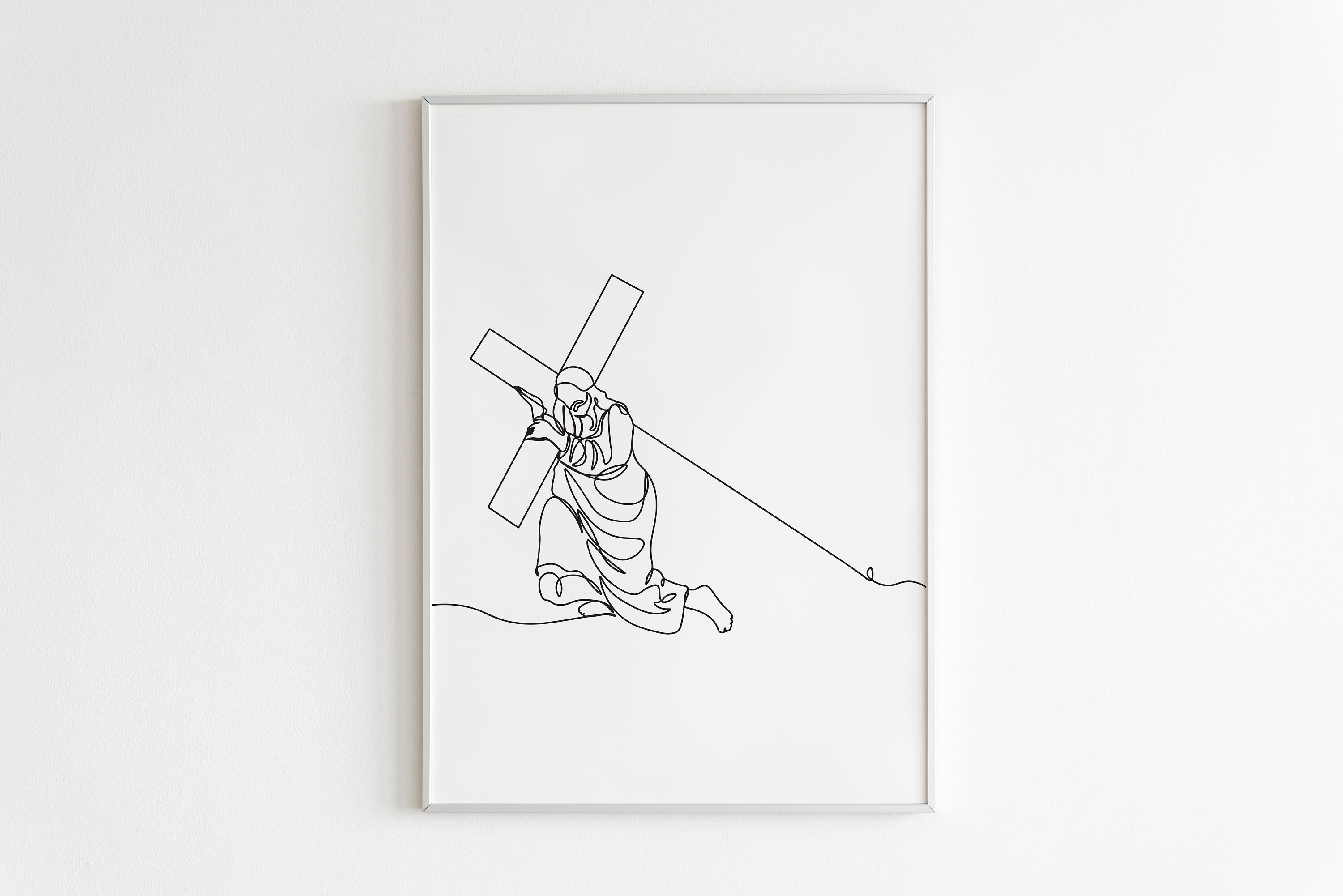 Minimalist Christian Line Art Digital Download Religious - Etsy Canada