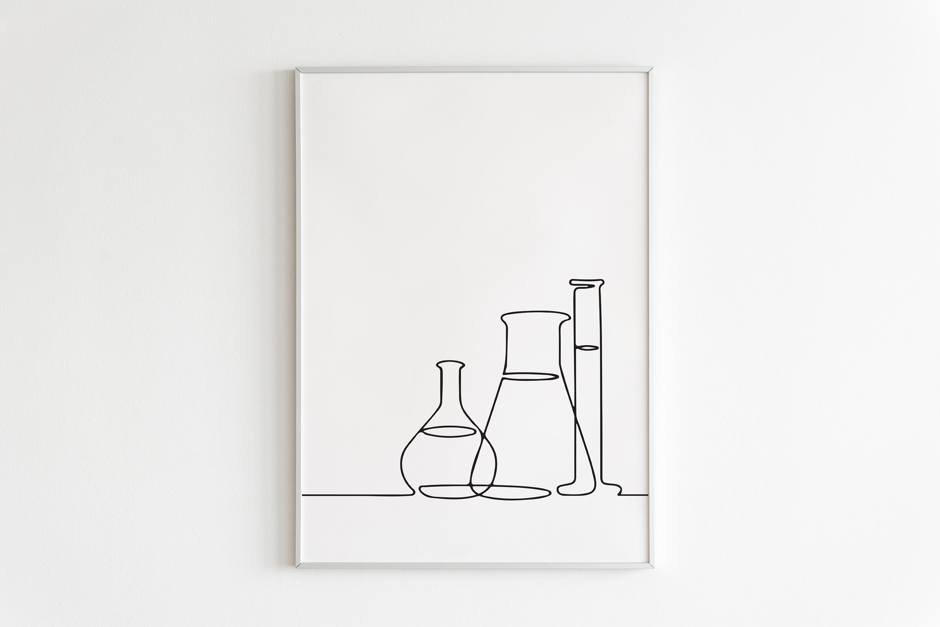 Minimalist Science Line Art, Digital Download, Chemistry Print - Etsy