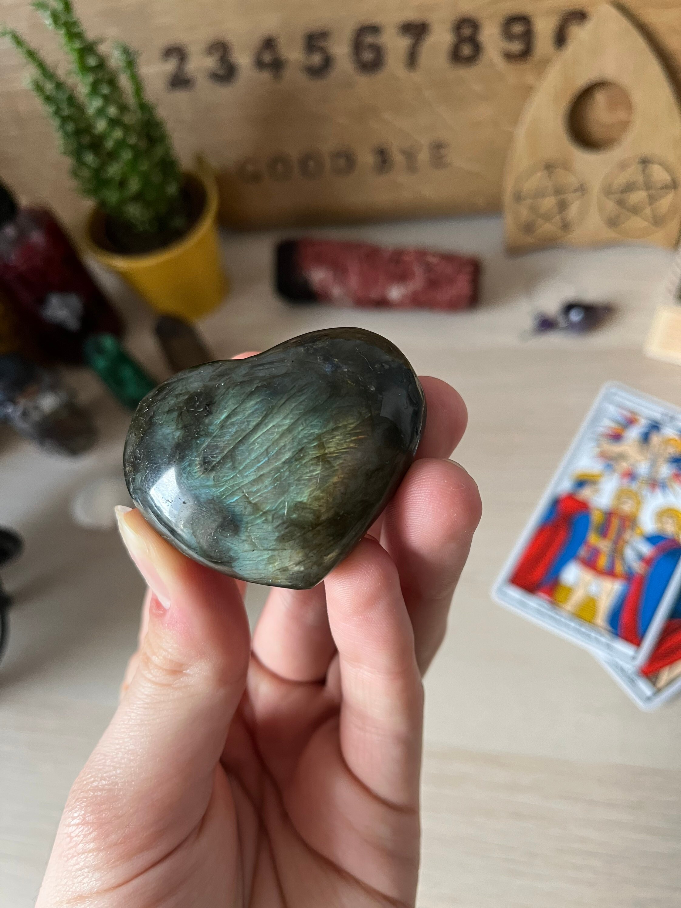 Cœur en Labradorite