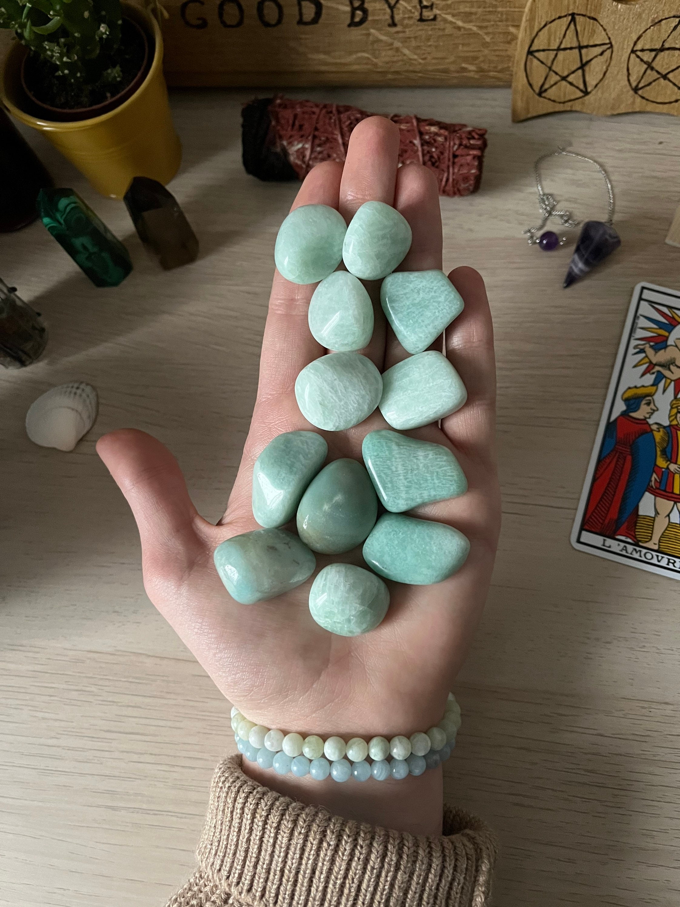 Pierres Roulées d'amazonite