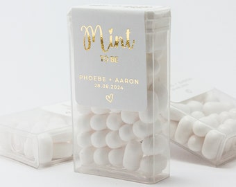 Mariage Tic Tac Mint To Be Label, Étiquettes de faveur de mariage Tic Tac, Étiquette de faveur personnalisée pour Tic Tac, Autocollants mignons pour Tic Tac, Fête de fiançailles