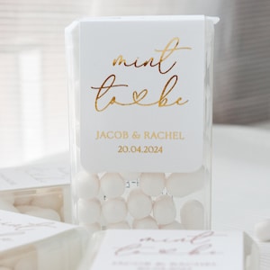 Mint To Be TicTac Wedding Favor Sticker, Personalised Wedding Mints, Wedding Favours Idea, Engagement Party Favours, Tic Tac Labels Favors