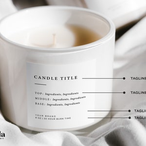 Etiquetas adhesivas doradas para velas, etiquetas adhesivas de lujo para embalaje y marca de velas, etiquetas adhesivas personalizadas para velas, etiquetas para velas de cera de soja