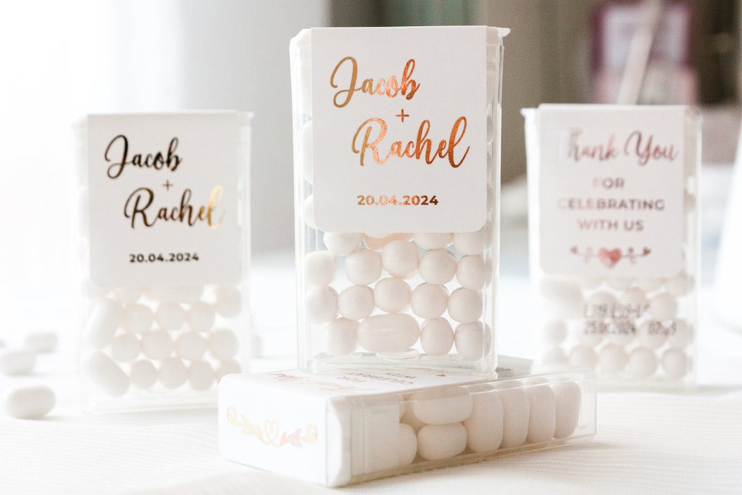 Personalised Mint to Be Tictac Wedding Favor Stickers, Custom Foiled ...