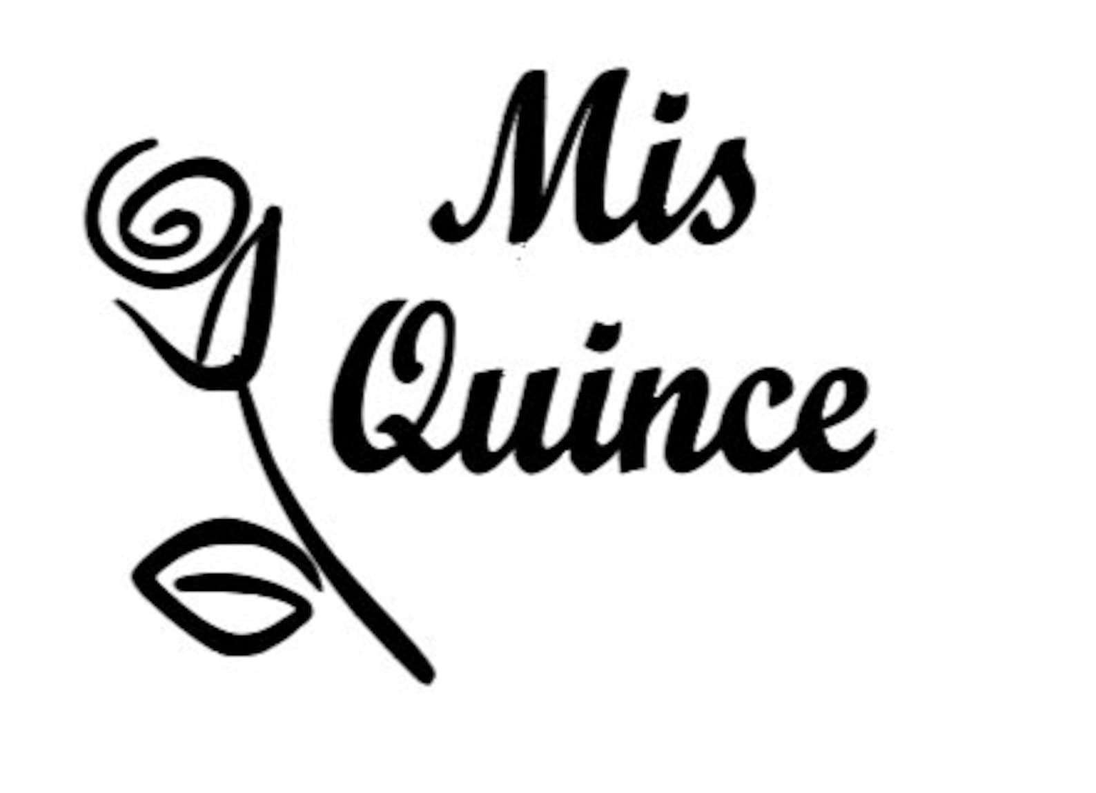 Mis Quince With a Rose Digital Download File for Cricut and | Etsy
